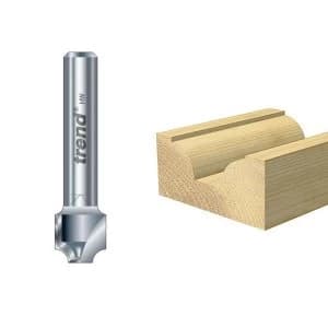 Trend 7/01 x 1/4 TCT Ovolo & Round Over 2.5mm Radius