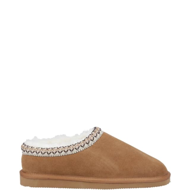 Cotswold Womens Foxmoor Slip On Sheepskin Slippers - UK 4 Brown female GDE2813TAN4