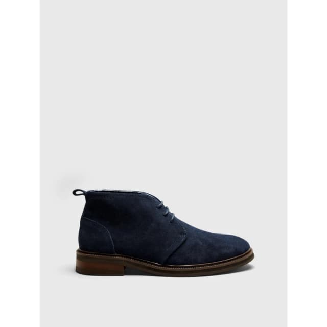 Pretty Green Mens Handley Chukka Boots Navy male 7 (41)