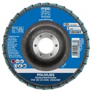 PFERD 44695113 Polishing fleece-serrated washer PVZ 125 CO-COOL120/A240 F Diameter 125mm 5 pc(s)