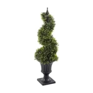 Boxwood Spiral Topiary with Pot 90cm