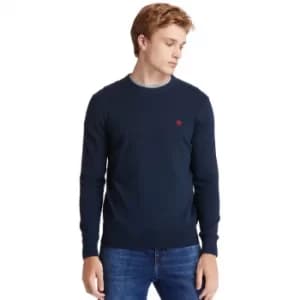 Timberland Williams River Organic Cotton Sweater For Men In Navy, Size L