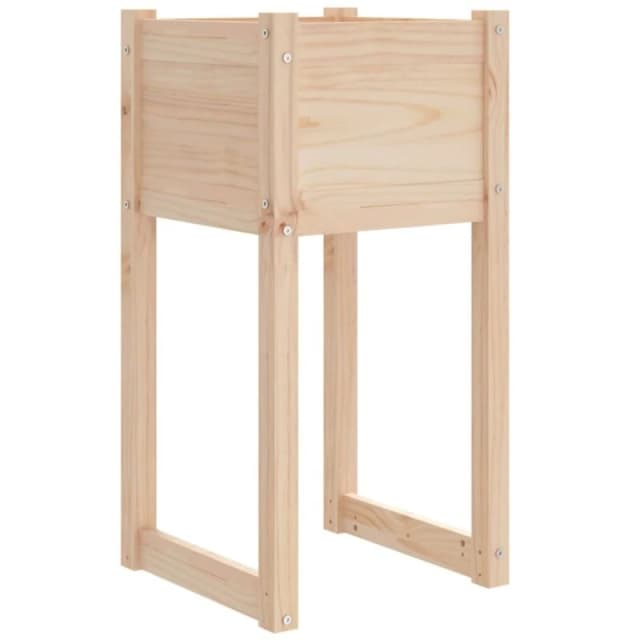 vidaXL Planter 40x40x81cm Solid Wood Pine, Brown 822122