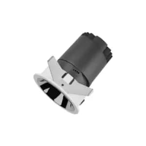 Integral Accentpro LED Downlight 12 Deg Beam 75mm Cutout 30 Deg Tiltable 355 Deg Rotatable 8W 768LM 85LM/W 3000K Silver Round