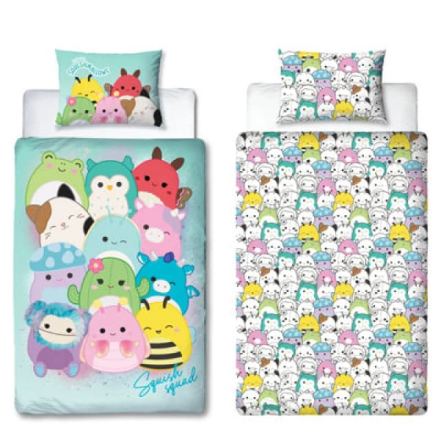 Squishmallows Flash Single Polycotton Duvet Multi