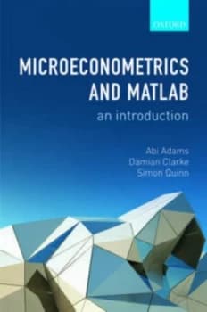 Microeconometrics and Matlab by Abi Adams Book