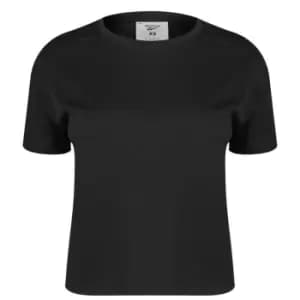 Reebok Poly T Shirt Womens - Black