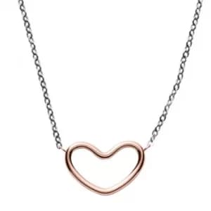 Ladies Skagen Two-Tone Steel and Rose Plate Katrine Necklace