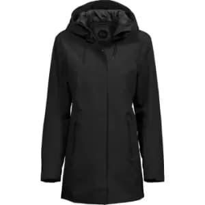 Tee Jays Womens/Ladies Parka (3XL) (Black)