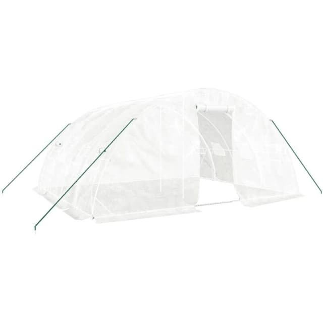 vidaXL Greenhouse with Steel Frame White 20 m 5x4x2.3 m, White 3188094