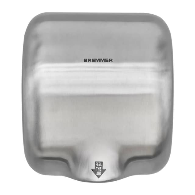 Bremmer Generic Turbo Hand Dryer in Brushed Steel in Silver Silver Unisex