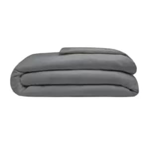Belledorm Brushed Cotton Duvet Cover (Double) (Charcoal)