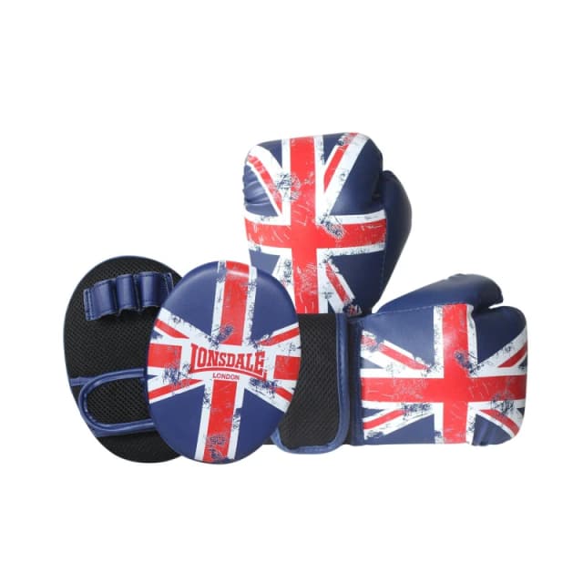 Lonsdale Limited Edition Boxing glove and Pad Set Juniors - Blue Blue 6oz
