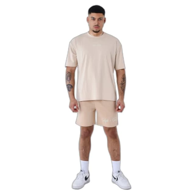 Project X Paris Basic shorts with embroidered logo Project X Paris Beige Male XL