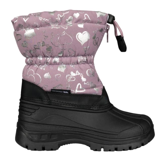 Trespass Bora Snow Boots in Mauve Size: 3 Mauve Unisex 3