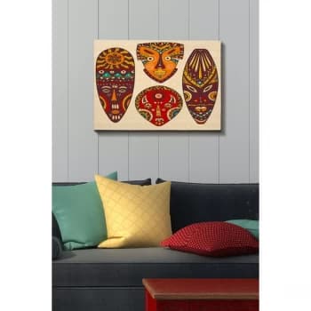 Kanvas Tablo (50 x 70) - 211 Multicolor Decorative Canvas Painting