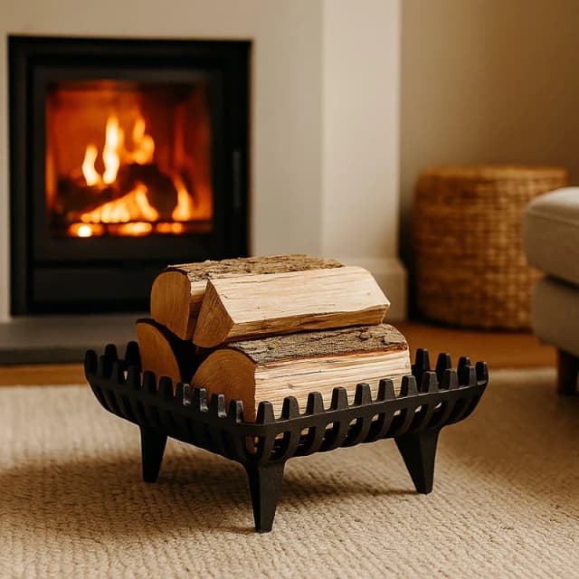 Lassic Fire Vida Cast Iron Log Basket Small Black unisex Small