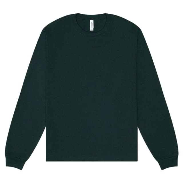 Bella + Canvas Mens Heavyweight Boxy Long-Sleeved T-Shirt in Green Size: XS Green Male XS