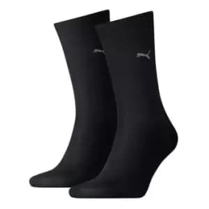Puma 2 Pack Classic Socks Mens - Black