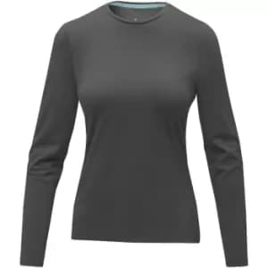 Elevate Womens/Ladies Ponoka Long Sleeve T-Shirt (M) (Storm Grey)