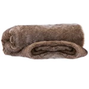 Deyongs Elgin Super Soft Faux Fur Throw - Brown