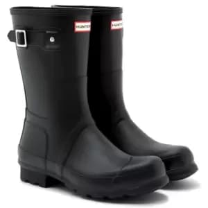 Hunter Mens Original Short Wellington Boots Black 10 (EU44)