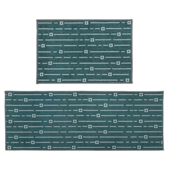 JVL Savio Machine Washable Doormat and Runner, Teal 01-07-137TE