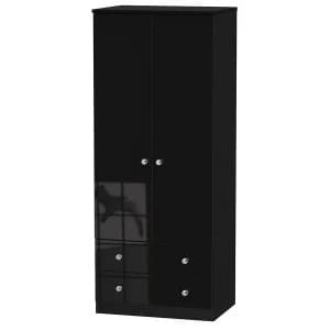 Robert Dyas Tedesca Ready Assembled 2-Door Wardrobe with Drawers