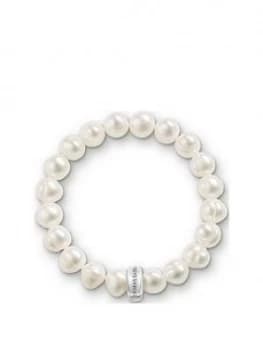 Thomas Sabo Charm Club White Pearl Bracelet, One Colour, Size L, Women