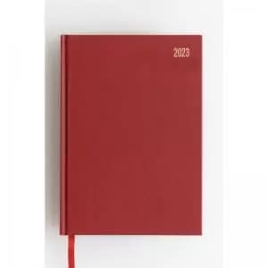 ValueX Diary A5 Day Per Page 2023 Burgundy BUSA51 Burg 22387SY