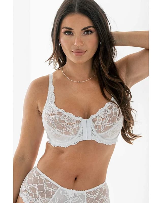 Pour Moi? Pour Moi Rosalind F/Fastening Bra White White - Pour Moi? - Size: 34E White Female 34E IY35908