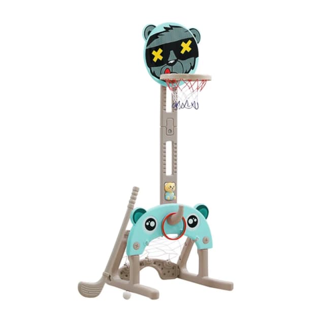 KIDKID Adjustable Car Basketball Toy Green unisex One size