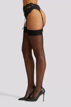 Plain Top Seamed Stockings