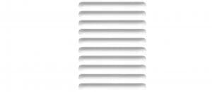 Wickes Pull Door Handle - White Plastic 105mm Pack of 10