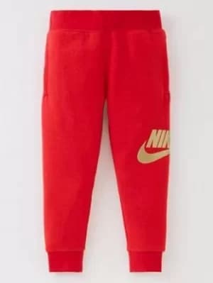 Nike Metallic Hbr Fleece Pant, Red, Size 5-6 Years, Women