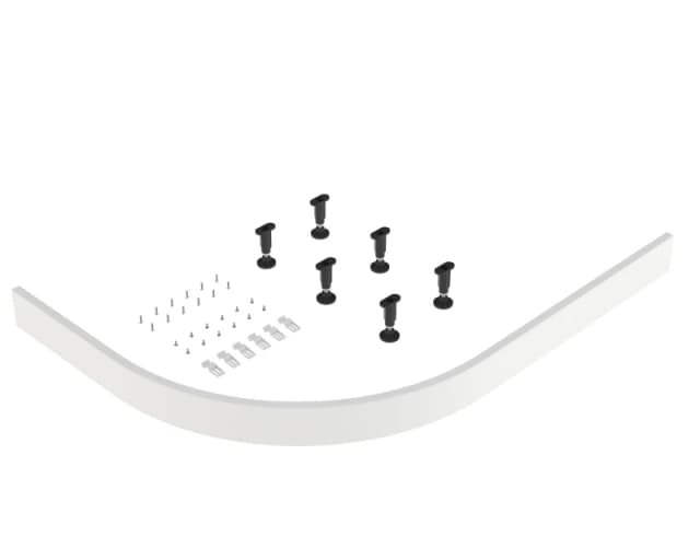 Balterley Shower Tray Leg Set Plinth Kit White 900mm Panel White