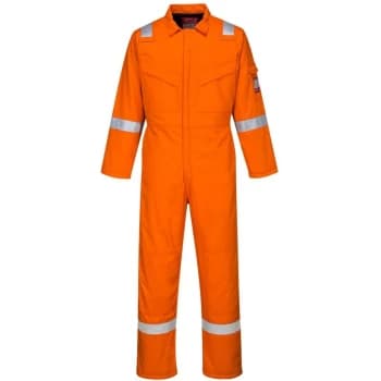 Portwest - FR52ORRL - sz L Padded Anti-Static Coverall - Orange