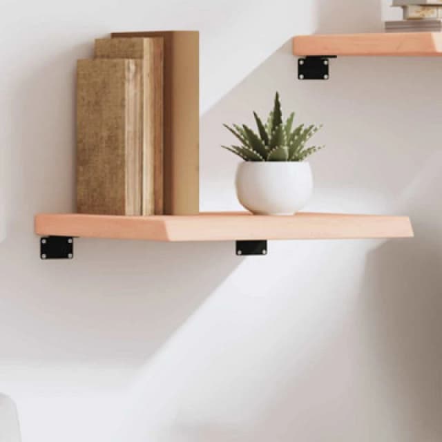 VIDAXL Vidaxl - Wall Shelf 40x40x(2-4) cm Untreated Solid Wood Oak 8720845812317