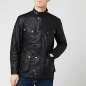 Barbour International Mens Duke Wax Jacket - Black - L