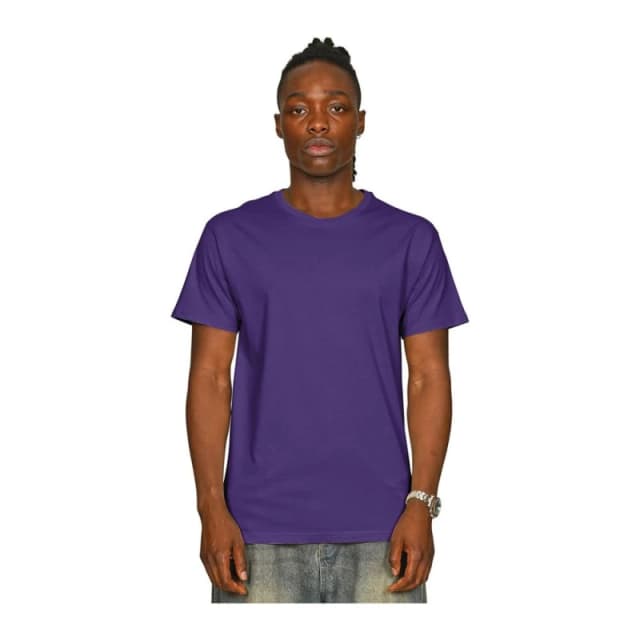 Casual Classics Mens Supreme Combed T-Shirt in Purple Size: XS Purple Male XS