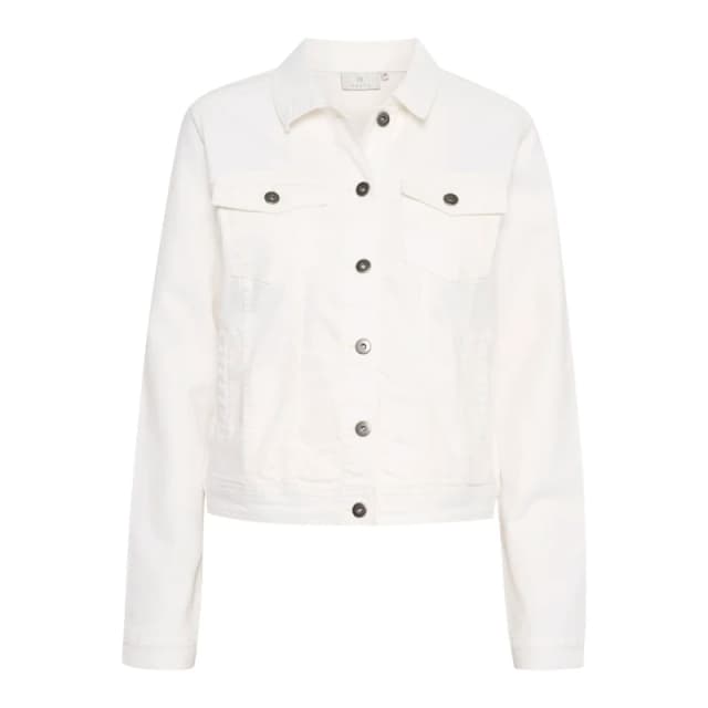 Kaffe Womens denim jacket KAFFE Zelina Blanc Female 42