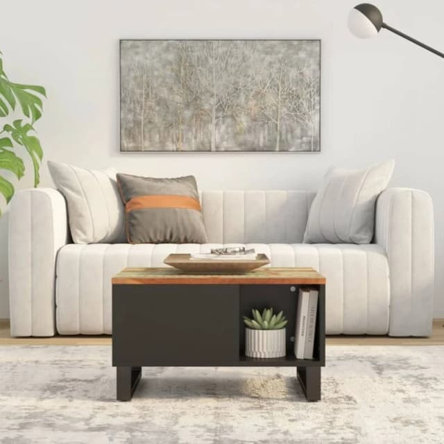 VIDAXL Coffee Table 60x50x35cm Solid Wood Reclaimed Vidaxl 8720845781033