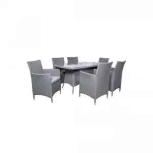 Cannes 6 Seater Rectangular Dining Set