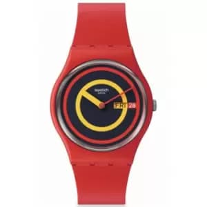 Unisex Swatch Swatch Concentric Red Watch