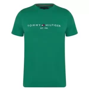Tommy Hilfiger Logo Crew Neck T Shirt - Green
