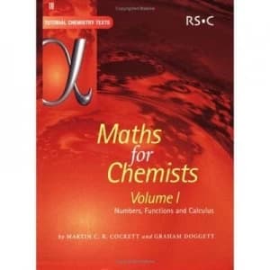Maths for Chemists by Martin Cockett and Graham Doggett and Royal Society of Chemistry Paperback