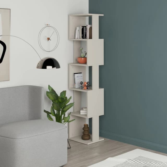 Decortie Piri' Modern Bookcase Display Unit 161cm in Light Sand Size: 1 Pack Light Sand Unisex 1 Pack