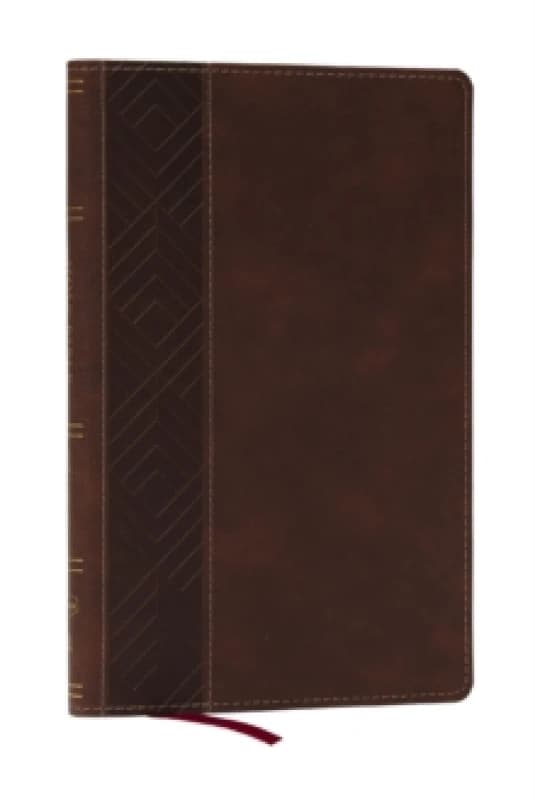 KJV, Personal Size New Testament, Brown Leathersoft, Red Letter, Comfort Print Leather / fine binding