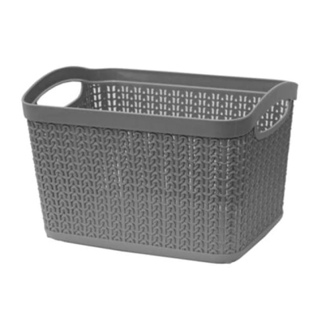 JVL Loop 6.6L Storage Basket - Grey Grey