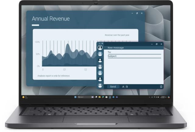 Dell DELL Pro 14 PC14255 AMD Ryzen 5 PRO 230 Laptop 35.6cm (14") Full HD+ 16GB DDR5-SDRAM 512GB SSD WiFi 6E (802.11ax) Windows 11 Pro UK English